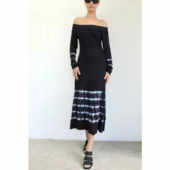 Religion Black Off The Shoulder Jersey Dress -Religion Shop unnamed file 108