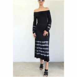 Religion Black Off The Shoulder Jersey Dress -Religion Shop unnamed file 109