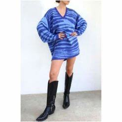 Religion Blue Oversized Knit Tunic Dress 16 Religion Blue Oversized Knit Tunic Dress -Religion Shop unnamed file 115