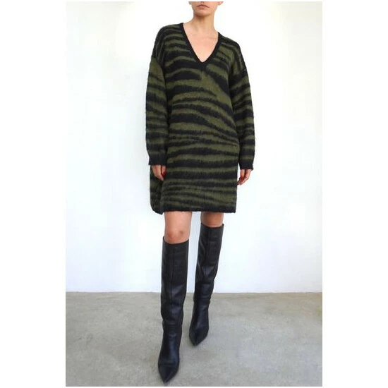 Religion Blue Oversized Knit Tunic Dress 7 Religion Blue Oversized Knit Tunic Dress - Image 7