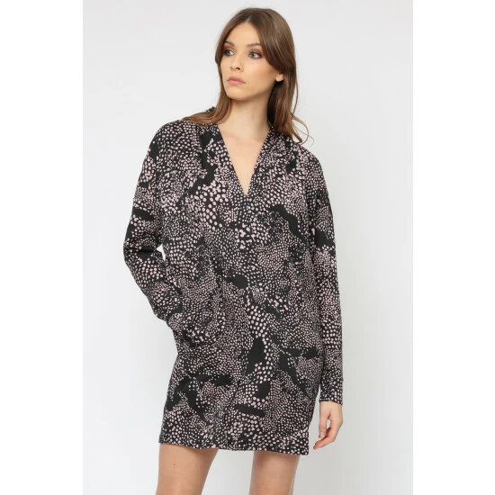 unnamed-file-160.jpg Religion Brown Animal Long Sleeve Bold Tunic Dress -Religion Shop unnamed file 160