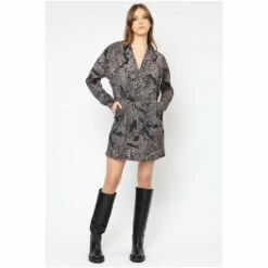 Religion Brown Animal Long Sleeve Bold Tunic Dress 4 Religion Brown Animal Long Sleeve Bold Tunic Dress -Religion Shop unnamed file 163