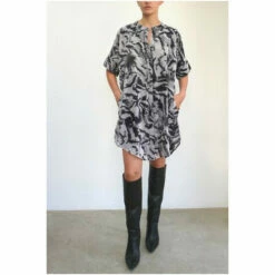 Religion Black Georgette Cosmic Tunic Dress With Pockets -Religion Shop unnamed file 178