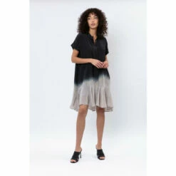 Religion Black Mini Shirt Dress With A Tie Waist -Religion Shop unnamed file 187