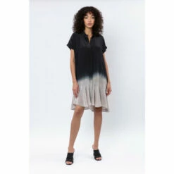 Religion Black Mini Shirt Dress With A Tie Waist -Religion Shop unnamed file 188