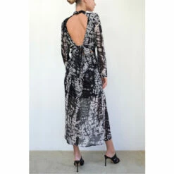 Religion Brown Open Back Maxi Dress