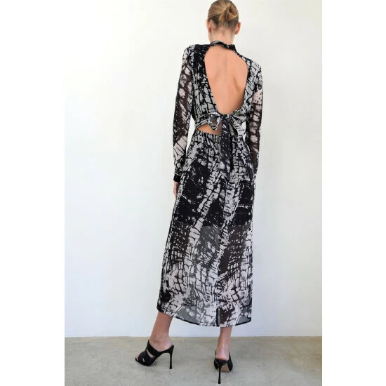 Religion Brown Open Back Maxi Dress 3 Religion Brown Open Back Maxi Dress - Image 3