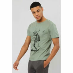 Religion Green Regular Fit Great Britain T-Shirt With Praying Skeleton -Religion Shop unnamed file 247