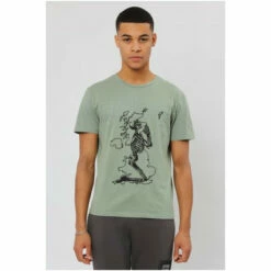 Religion Green Regular Fit Great Britain T-Shirt With Praying Skeleton -Religion Shop unnamed file 249