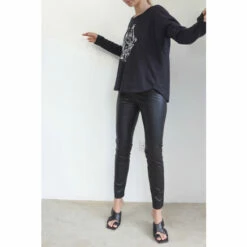 Religion Black Long Sleeve Constant Jersey Top With Embroidered Skull Artwork -Religion Shop unnamed file 264