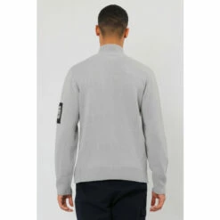 Alternative view of Religion Grey Half Zip Knit With Exposed Half Zip