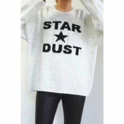 Religion White Slogan Jumper With Star Dust 9 Religion White Slogan Jumper With Star Dust -Religion Shop unnamed file 309
