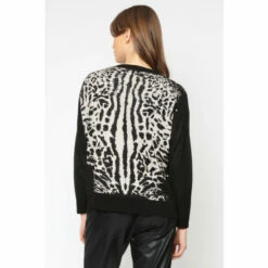 Religion Brown Crew Neck Glitch Jumper -Religion Shop unnamed file 314