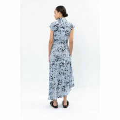 Religion Blue Animal Print Alliance Maxi Sleeveless Shirt Dress -Religion Shop unnamed file 326