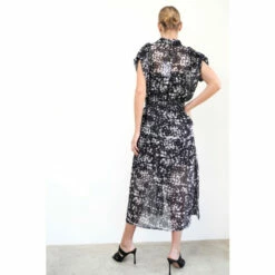 Alternative view of Religion Grey Print Desk To Dinner Shirt Dress