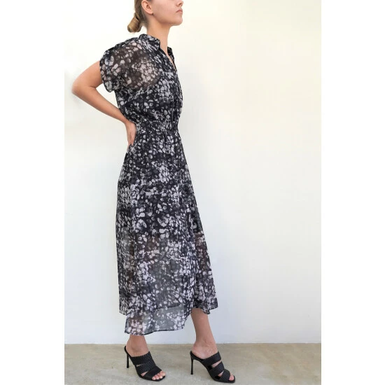 Religion Grey Print Desk To Dinner Shirt Dress 5 Religion Grey Print Desk To Dinner Shirt Dress - Image 5