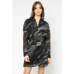 Religion Black Faux Wrap Dress -Religion Shop unnamed file 354
