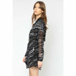 Religion Black Faux Wrap Dress -Religion Shop unnamed file 356