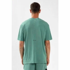 Alternative view of Religion Green Relaxed Fit T-Shirt With Nylon Zip Pocket And Patch