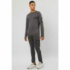 Religion Black Regular Fit Long Sleeve T-Shirt With Thumb Hole Detail -Religion Shop unnamed file 387