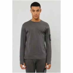 Religion Black Regular Fit Long Sleeve T-Shirt With Thumb Hole Detail -Religion Shop unnamed file 389