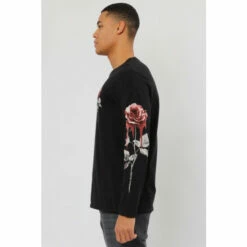 Religion Black Regular Fit Long Sleeve T-Shirt -Religion Shop unnamed file 398