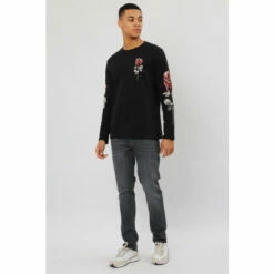 Religion Black Regular Fit Long Sleeve T-Shirt -Religion Shop unnamed file 399