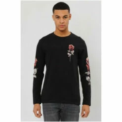 Religion Black Regular Fit Long Sleeve T-Shirt -Religion Shop unnamed file 400