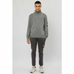 Religion Grey Chunky Roll Neck Knit -Religion Shop unnamed file 499