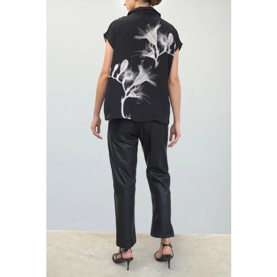 Religion Black Cap Sleeve Strike Shirt 3 Religion Black Cap Sleeve Strike Shirt - Image 3