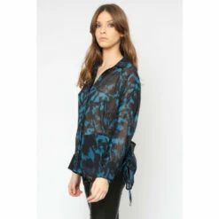 Religion Blue Oversized Georgette Wild Shirt -Religion Shop unnamed file 530