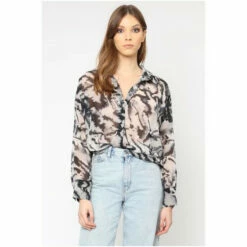 Religion Blue Oversized Georgette Wild Shirt -Religion Shop unnamed file 532