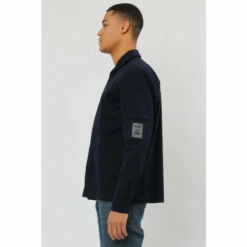 Religion Blue Classic Shirt With Chest Pocket And Front Zip Closure -Religion Shop unnamed file 540