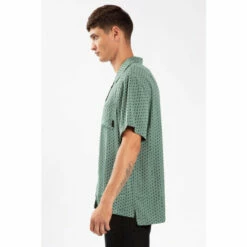 Religion Green Lightweight Shirt With Reverse Collar And Chest Pocket. -Religion Shop unnamed file 545