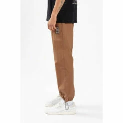 Religion Brown Relaxed Shape Pant With Pull Cord Hem For Adjustable Fit. -Religion Shop unnamed file 568