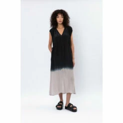 Religion Shop 16 Religion Black Day Dress With Tied Shoulder Details And Pockets