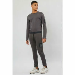 Religion Black Slim Fit Brushed Back Sweat Pants With Drawstring Waist -Religion Shop unnamed file 628
