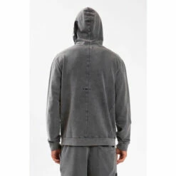 Religion Grey Fitted Hoodie With Pouch Pocket Patch Pocket On The Hood. -Religion Shop unnamed file 701