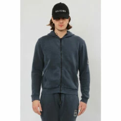 Religion Blue Relaxed Fit Zip Through Hoodie