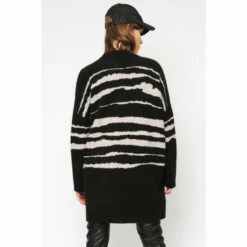 Religion Black Large Abstract Jaquard Stripe Cherish Cardigan -Religion Shop unnamed file 757