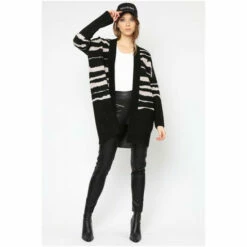 Religion Black Large Abstract Jaquard Stripe Cherish Cardigan -Religion Shop unnamed file 758