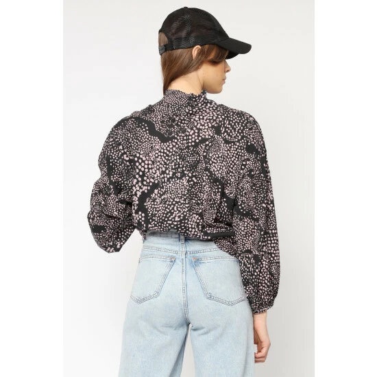 unnamed-file-777.jpg Religion Brown Batwing Bold Roll Neck Top In Neutral Animal Print -Religion Shop unnamed file 777