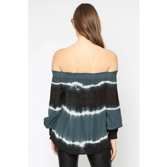 Religion Blue Off The Shoulder Structure Top 3 Religion Blue Off The Shoulder Structure Top - Image 3