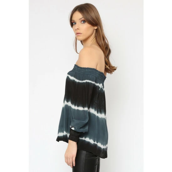 Religion Blue Off The Shoulder Structure Top 4 Religion Blue Off The Shoulder Structure Top - Image 4