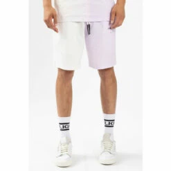 Religion Shop 2 Religion White Relaxed Fit Shorts With Printed Branding And Patch.