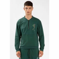 Religion Green Half Zip Sweat