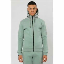 Religion Green Relaxed Fit Brushed Back Zip Through Sweat 9 Religion Green Relaxed Fit Brushed Back Zip Through Sweat -Religion Shop unnamed file 857
