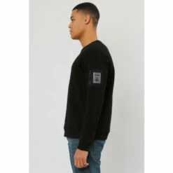 Religion Black Regular Fit Sweatshirt With Taslon Zip Pocket -Religion Shop unnamed file 860