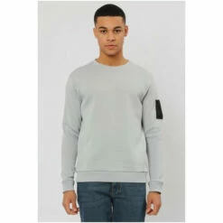 Religion Black Regular Fit Sweatshirt With Taslon Zip Pocket -Religion Shop unnamed file 863