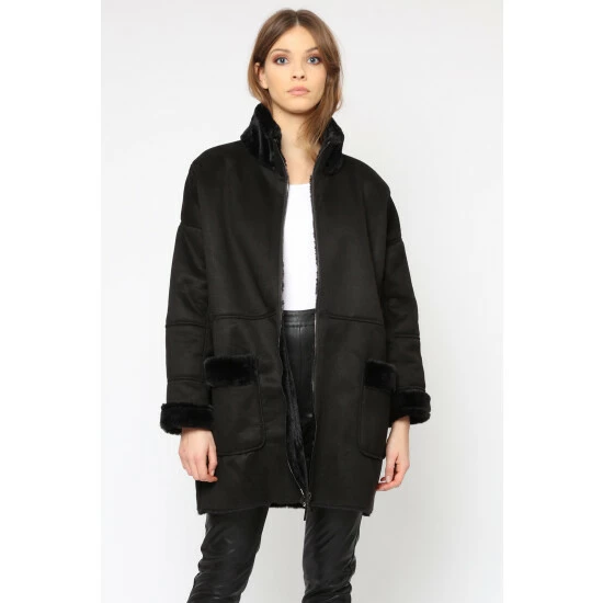 unnamed-file-881.jpg Religion Black Black Faux Sheepskin Radiant Zip Coat With Patch Pockets -Religion Shop unnamed file 881